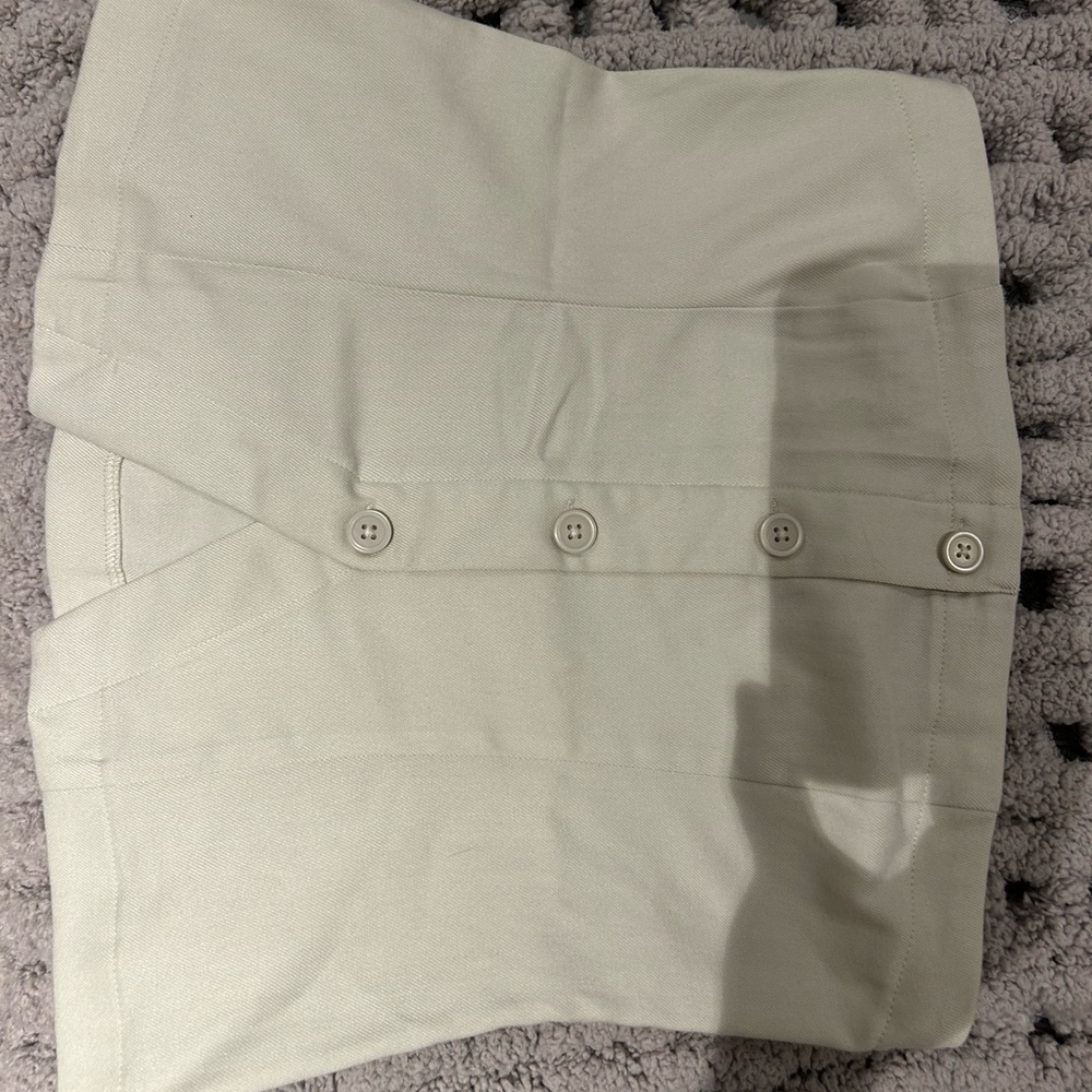 Hollister Button-Front Cream Shirt